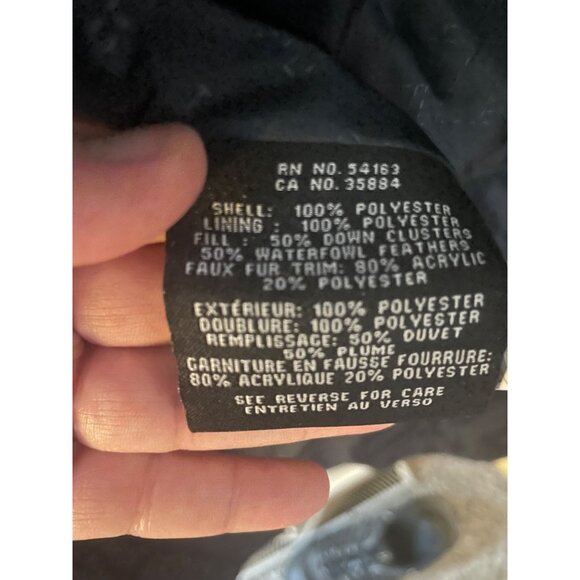 Cole Haan Signature Womens Puffer Coat W/ Faux Fur Trim Hood Black S/P - Picture 3 of 5